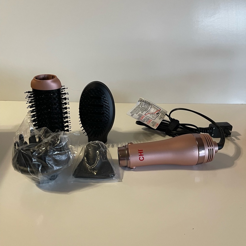 CHI Volumizer 4-in-1 Blowout Brush, Rose Gold